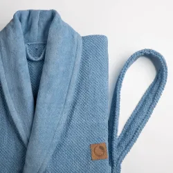 Μπουρνούζι Ενηλίκων Με Γιακά Lava Πετρόλ Πετρόλ  1τεμ.