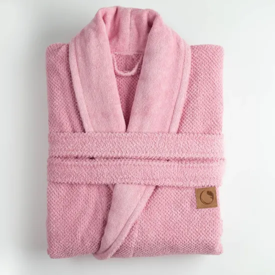 Μπουρνούζι Ενηλίκων Με Γιακά Lava Ροζέ Ροζέ   1τεμ.