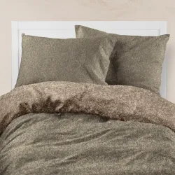 Σεντόνια Εμπριμέ Σετ Honor Υπέρδιπλα Με Λάστιχο Λαδί  1τεμ.