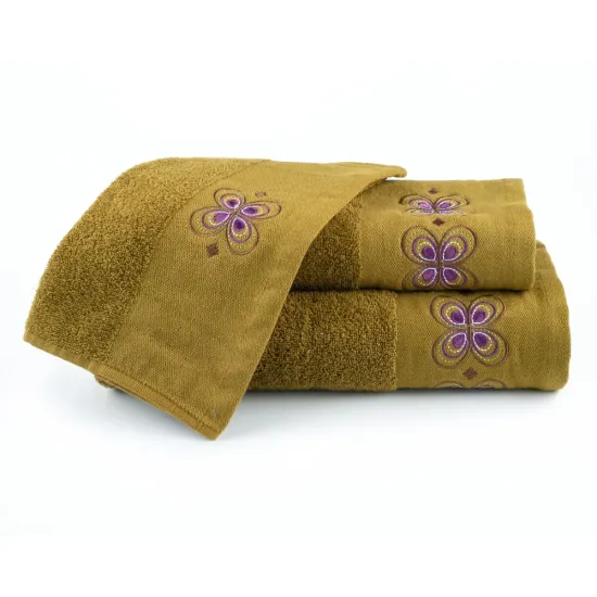 Πετσέτες Σετ 3ΤΜΧ Petalouda Λαδί  1τεμ.