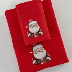 Πετσέτες Χριστουγεννιάτικες Σετ 2ΤΜΧ Hohoho Κόκκινο Κόκκινο 1τεμ. Πετσέτες Χριστουγεννιάτικες Σετ 2ΤΜΧ Hohoho Κόκκινο Κόκκινο 1τεμ.