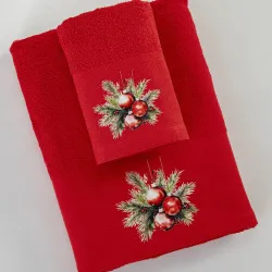 Πετσέτες Χριστουγεννιάτικες Σετ 2ΤΜΧ Ornaments Κόκκινο Κόκκινο 1τεμ. Πετσέτες Χριστουγεννιάτικες Σετ 2ΤΜΧ Ornaments Κόκκινο Κόκκινο 1τεμ.