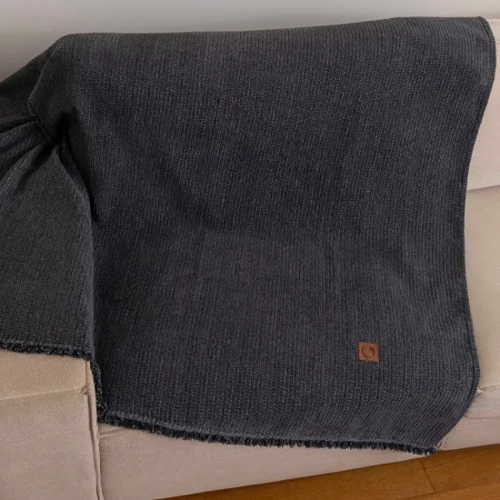 Ριχτάρι Σενίλ Τετραθέσιο Velvet Γκρι  1τεμ.