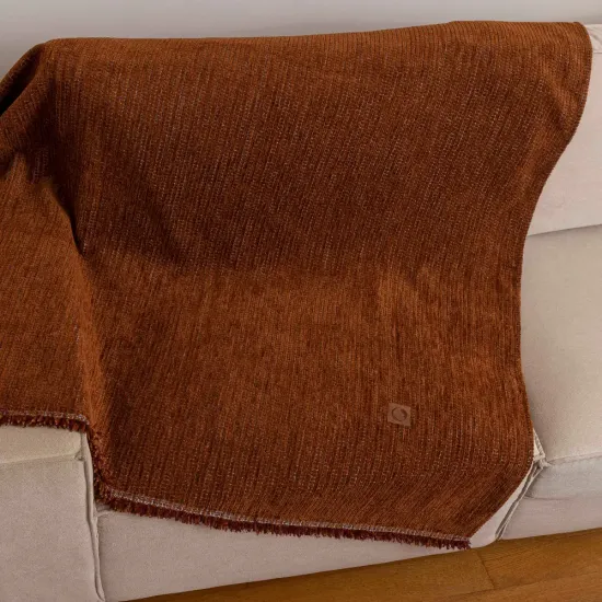 Ριχτάρι Σενίλ Τετραθέσιο Velvet Κάμελ  1τεμ.