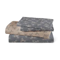 Σεντόνια Εμπριμέ Σετ Elite Υπέρδιπλα Με Λάστιχο Μπλε  1τεμ.