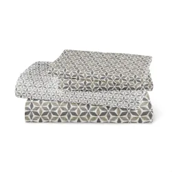 Σεντόνια Εμπριμέ Σετ Honey Μονά Γκρι  1τεμ.