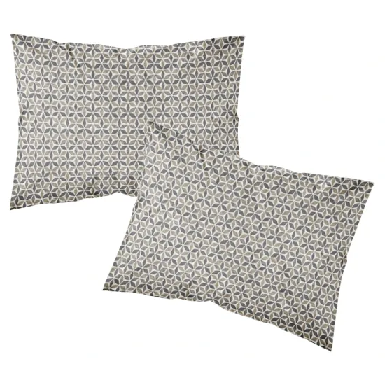 Ζεύγος Μαξιλαροθήκες Εμπριμέ Honey Γκρι 1τεμ. Ζεύγος Μαξιλαροθήκες Εμπριμέ Honey Γκρι 1τεμ.
