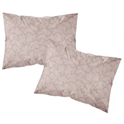 Ζεύγος Μαξιλαροθήκες Εμπριμέ Nest Ροζέ   1τεμ.