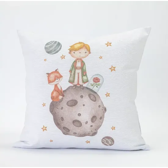 Μαξιλάρι Διακοσμητικό Printed Little Prince Λευκό  1τεμ.