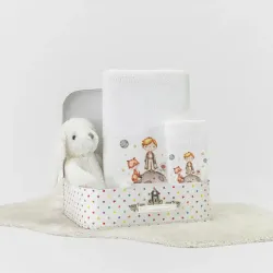 Πετσέτες Σετ 2ΤΜΧ Little Prince Λευκό Λευκό 1τεμ. Πετσέτες Σετ 2ΤΜΧ Little Prince Λευκό Λευκό 1τεμ.