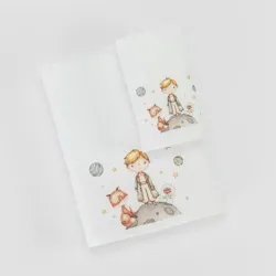 Πετσέτες Σετ 2ΤΜΧ Little Prince Λευκό Λευκό  1τεμ.