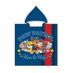 Παιδικό Πόντσο Microfiber Paw Patrol Μπλε Μπλε 1τεμ. Παιδικό Πόντσο Microfiber Paw Patrol Μπλε Μπλε 1τεμ.