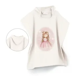 Παιδικό Πόντσο Θαλάσσης Little Queen Εκρού 1τεμ. Παιδικό Πόντσο Θαλάσσης Little Queen Εκρού 1τεμ.
