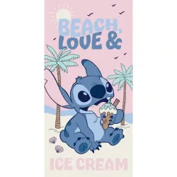 Πετσέτα Θαλάσσης Microfiber Ice Cream Stitch Ροζ  1τεμ.