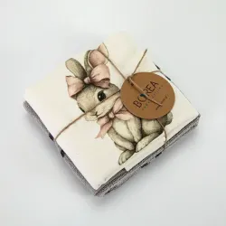 Ποτηρόπανα Κουζίνας Pink Rabbit Σετ 2ΤΜΧ Διάφορα χρώματα  1τεμ.