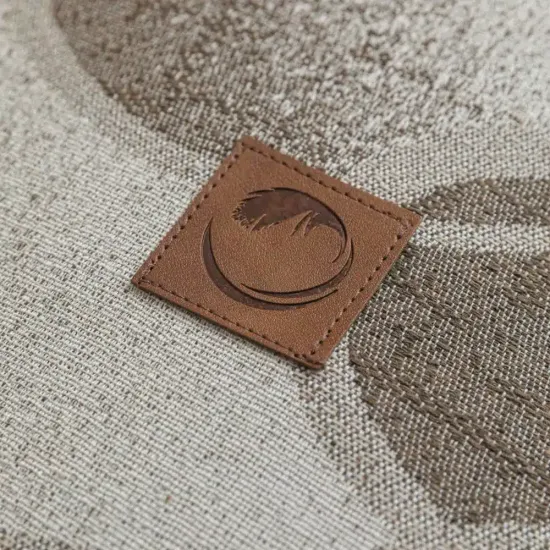 Ριχτάρι Βαμβακερό Πολυθρόνας Κύκλοι Γκρι  1τεμ.