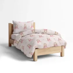 Σεντόνια Σετ Little Queen Moνό Ροζ  1τεμ.