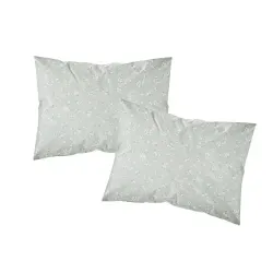 Ζεύγος Μαξιλαροθήκες Εμπριμέ Margot Μέντα  1τεμ.