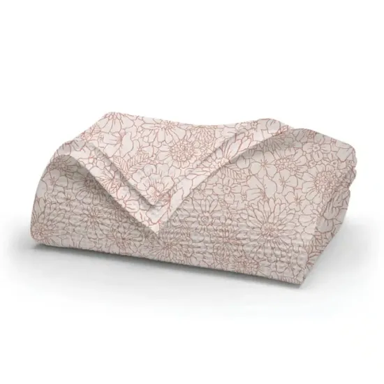 Κουβέρτα Πικέ Bloom Ροζέ Μονή Ροζέ   1τεμ.