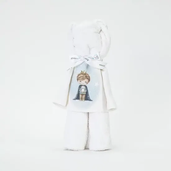 Πετσέτα Αρκουδάκι Little King Λευκό  1τεμ.
