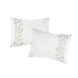 Ζεύγος Μαξιλαροθήκες Wildrose Λευκό  1τεμ.