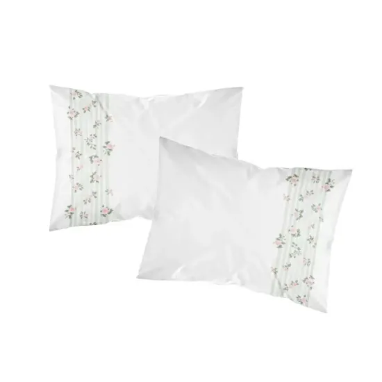 Ζεύγος Μαξιλαροθήκες Wildrose Λευκό  1τεμ.