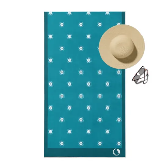 Πετσέτα Θαλάσσης Microfiber Quick Dry Azure Πετρόλ  1τεμ.