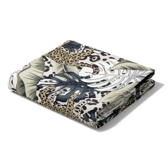 Πετσέτα Θαλάσσης Microfiber Quick Dry Leopard Μπεζ  1τεμ.