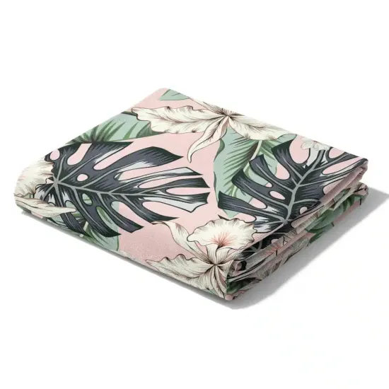 Πετσέτα Θαλάσσης Microfiber Quick Dry Monstera Ροζ 1τεμ. Πετσέτα Θαλάσσης Microfiber Quick Dry Monstera Ροζ 1τεμ.