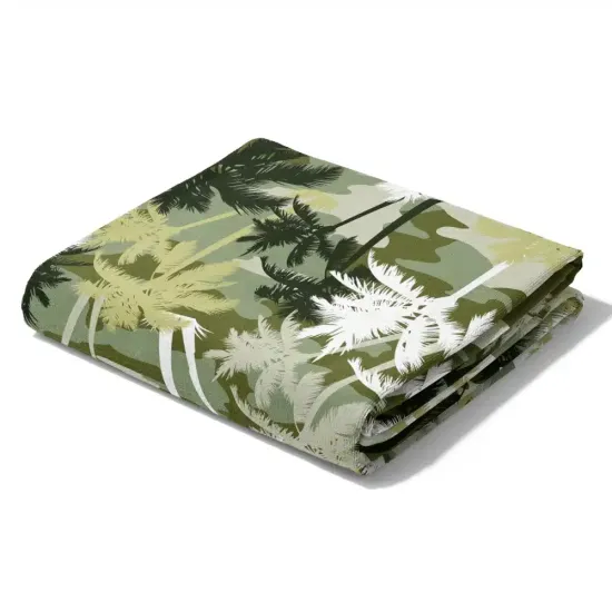 Πετσέτα Θαλάσσης Microfiber Quick Dry Palm Tree Λαδί  1τεμ.