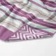 Πετσέτα Θαλάσσης Microfiber Quick Dry Stripes Μωβ  1τεμ.