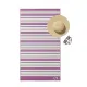 Πετσέτα Θαλάσσης Microfiber Quick Dry Stripes Μωβ  1τεμ.