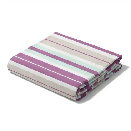 Πετσέτα Θαλάσσης Microfiber Quick Dry Stripes Μωβ  1τεμ.
