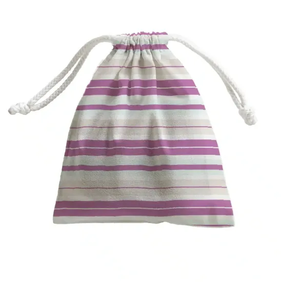 Πετσέτα Θαλάσσης Microfiber Quick Dry Stripes Μωβ  1τεμ.