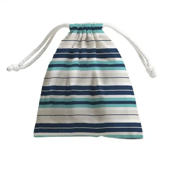 Πετσέτα Θαλάσσης Microfiber Quick Dry Stripes Μωβ  1τεμ.