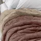 Κουβερτοπάπλωμα Cozy Διπλής Όψης Μονό Άμμου-Καφέ  1τεμ.