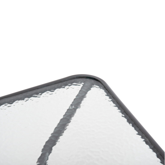 Τραπεζι εξωτ.χωρου figo hm5036.01 μεταλλο γκρι- γυαλινη επιφανεια 70χ70χ72υεκ **