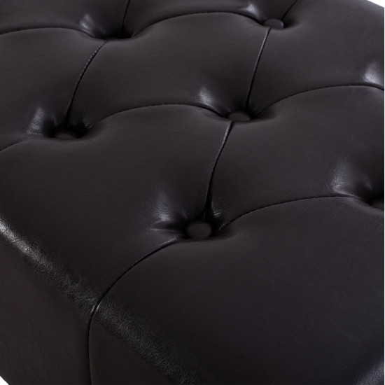 Ταμπουρε υποποδιο t.chesterfield emma hm226.01 pu 80x44x39y εκ.σκ.καφε **