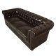 Καναπεσ 3θεσιοσ t.chesterfield hm3009.01 τεχνοδερμα σκουρο καφε 208x90x73υ εκ. **