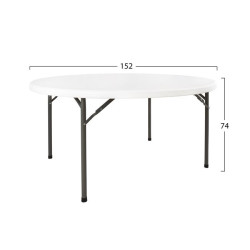 Τραπεζι catering-συνεδριου hm5043 φ152χ74εκ πτυσσομενο στρογγυλο **