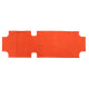 Πανι textilene 600gr/m2 2x1 ανταλλακτικο ξαπλωστρασ hm5072.02 πορτοκαλι 202x63 εκ. **