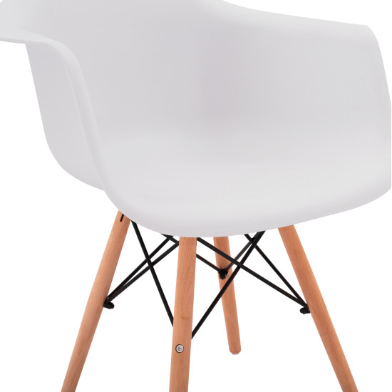 ΠΟΛΥΘΡΟΝΑ ΜΕ ΞΥΛΙΝΑ ΠΟΔΙΑ & ΚΑΘΙΣΜΑ ΛΕΥΚΟ MIRTO HM005.01 64x60x81 εκ. - 4τεμ ** ΠΟΛΥΘΡΟΝΑ ΜΕ ΞΥΛΙΝΑ ΠΟΔΙΑ & ΚΑΘΙΣΜΑ ΛΕΥΚΟ MIRTO HM005.01 64x60x81 εκ. - 4τεμ **