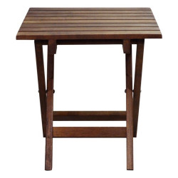 Σκαμπω-τραπεζακι βοηθητικο καρυδι λουστρο 402 koli 40χ40 πτυσ/νο hm288.02 40x40x45 εκ. **