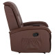 Πολυθρονα relax με μηχανισμο massage rocca hm0026.03 pu καφε σκουρο 80x96x97 εκ. **