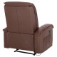 Πολυθρονα relax με μηχανισμο massage rocca hm0026.03 pu καφε σκουρο 80x96x97 εκ. **