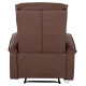 Πολυθρονα relax με μηχανισμο massage rocca hm0026.03 pu καφε σκουρο 80x96x97 εκ. **