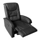 Πολυθρονα relax με μηχανισμο massage rocca hm0026.01 pu μαυρο 80x96x97 εκ. **