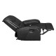Πολυθρονα relax με μηχανισμο massage rocca hm0026.01 pu μαυρο 80x96x97 εκ. **