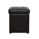Σκαμπω με αποθηκευτικο χωρο pu καφε cube hm224.03--38x38x36.5υεκ. **