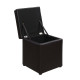Σκαμπω με αποθηκευτικο χωρο pu καφε cube hm224.03--38x38x36.5υεκ. **